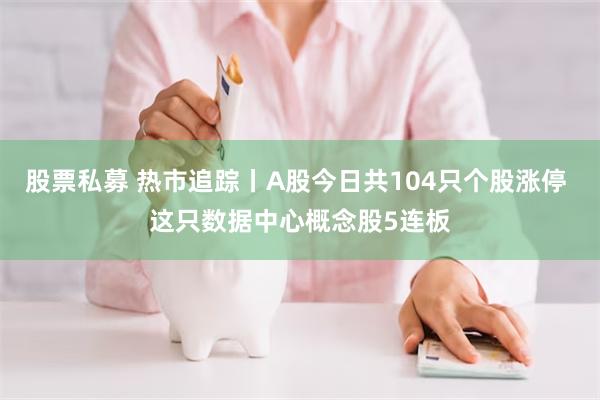 股票私募 热市追踪丨A股今日共104只个股涨停 这只数据中心概念股5连板